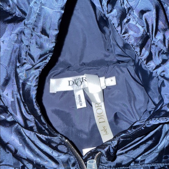 Dior Dark Blue Children's Puffer Jacket - Picture 2 of 3